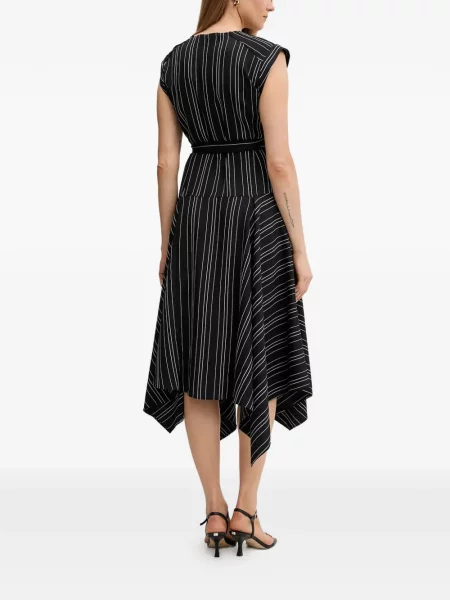 Rochie Dkny cu dungi de costum negru