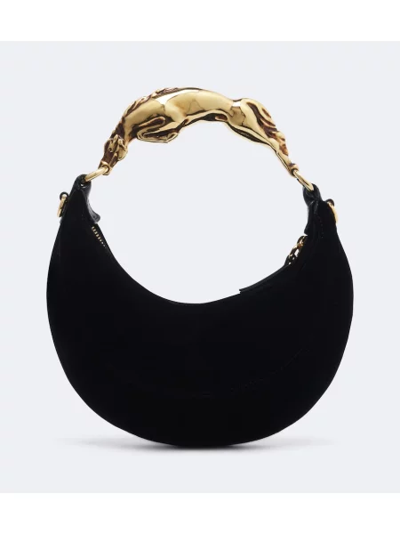 Colier Chloé de catifea negru