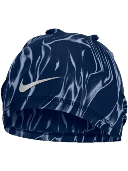 Čiapka Nike Dri-Fit Peak Uncuffed Beanie Printed blue void/silver modrá