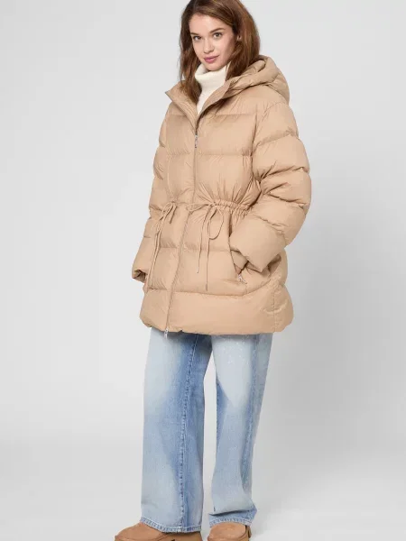 Пуховик Prpy бежевий