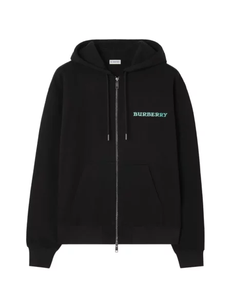 Hanorac cu glugă Burberry cu autograf negru