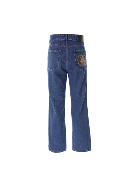 Jeansy straight leg Msgm klasyczne niebieskie