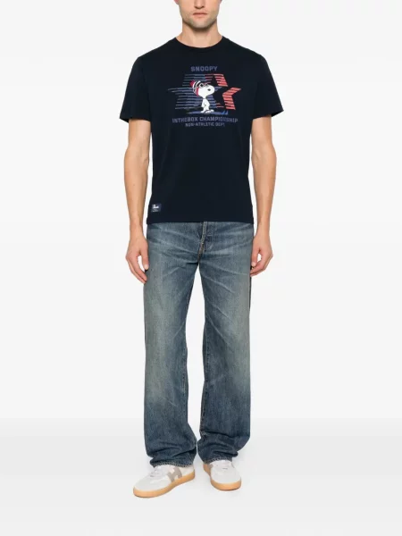 Tricou In The Box cu imagine albastru