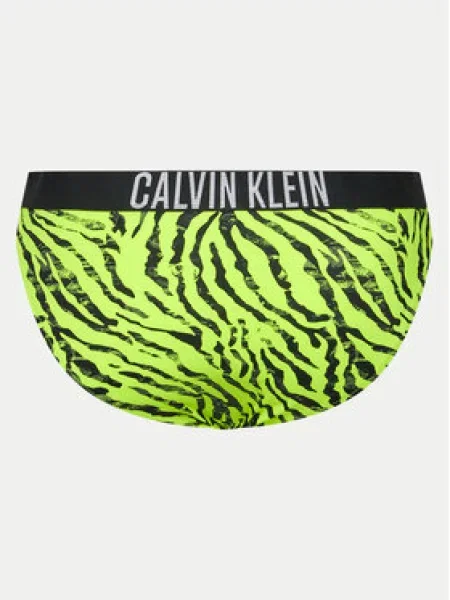 Bikiny Calvin Klein Swimwear s potiskem se zebřím vzorem žluté