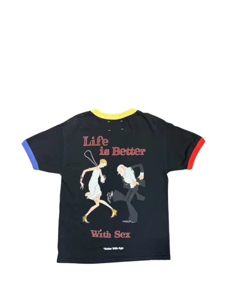Tricou Better With Age cu imagine negru