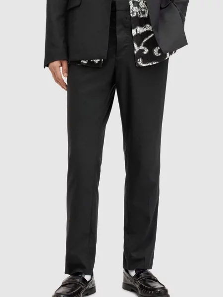 AllSaints pantaloni DIMA barbati drept negru
