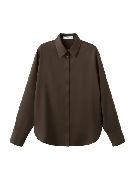 MANGO Bluză LIMA închis maro