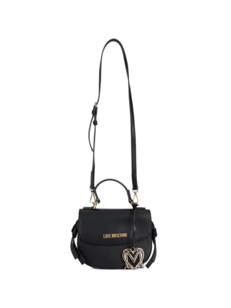 Geantă Love Moschino cu autograf negru