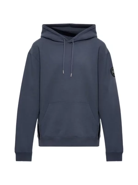 Hanorac cu glugă Canada Goose cu autograf albastru