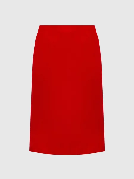 Оксамитова спідниця Jil Sander червона