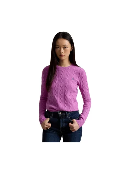 Polo Ralph Lauren sweter z dodatkiem kaszmiru różowy