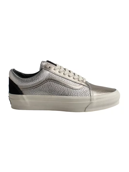Sneakersy Vans Old Skool skórzane klasyczne szare
