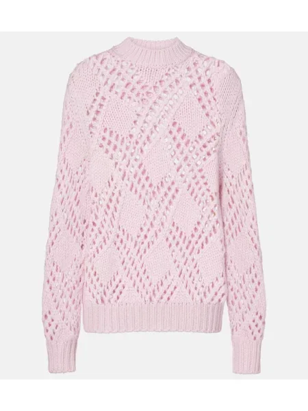 Pulover Jil Sander de lână roz