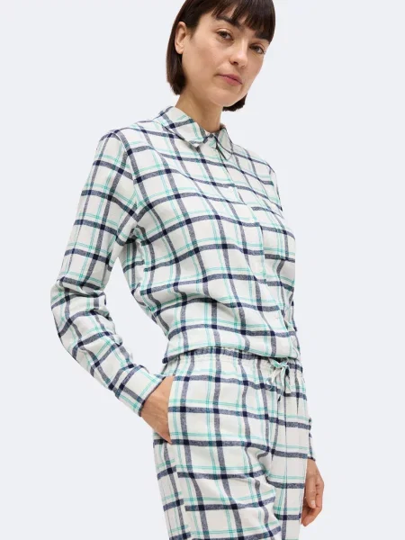 ETAM Pantaloni de pijama Rosi deschis / albastru marin / verde bej