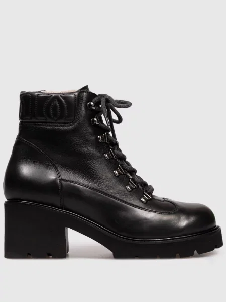 Шкіряні черевики на хутрі Doucal's чорні