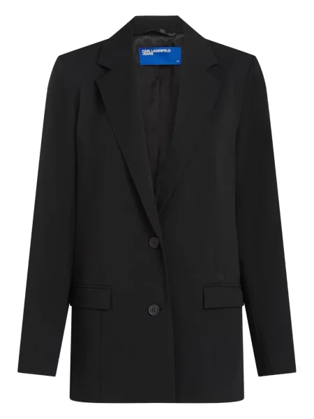 Sacou Karl Lagerfeld Jeans cu broderie negru