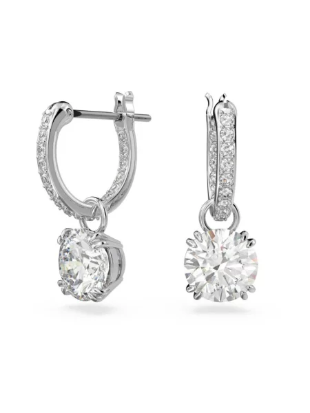 Kolczyki Swarovski szare