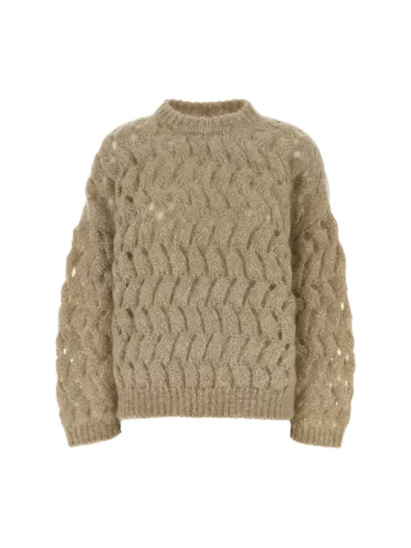 Sweter Brunello Cucinelli beżowy
