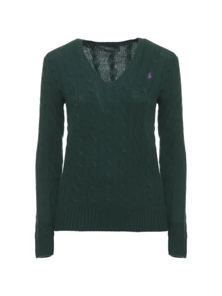 Blugi Polo Ralph Lauren cu decolteu în V de catifea cord cu dungi albastru