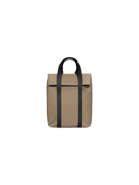 Rains plecak 2 Way Tote Backpack Mini duży gładki beżowy