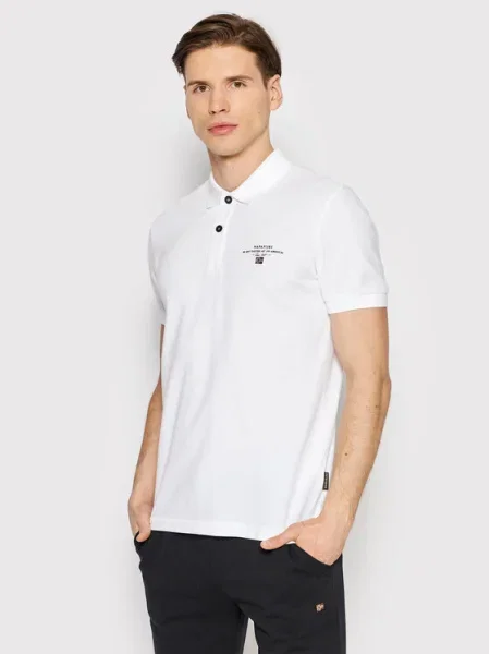 Napapijri Tricou polo Elbas alb