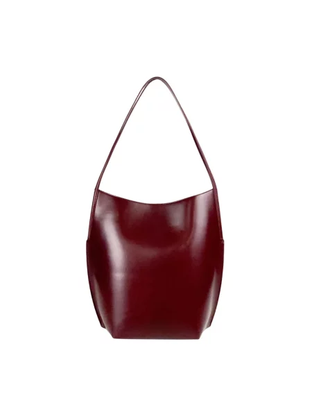 Shopperka Jil Sander skórzana brązowa