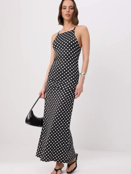 Trendyol Rochie negru alb