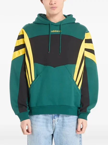Бягане суичър с качулка Adidas черно