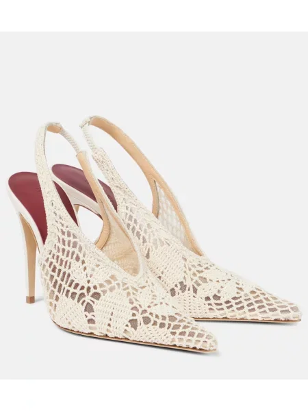 Pantofi cu toc Magda Butrym slingback alb