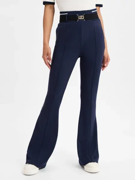 Liu Jo Collection spodnie materiałowe Kobiety jednolity M niebieski