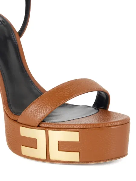 Sandale Elisabetta Franchi cu platformă maro
