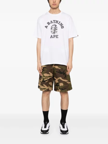 Tricou A Bathing Ape® cu imagine alb