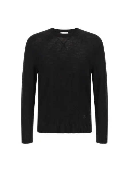 Sweter Jil Sander wełniany czarny