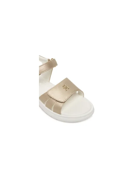 Sandále Tommy Hilfiger Velcro Sandal Zlatá