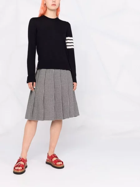 Megztinis Thom Browne iš merino vilnos mėlyna