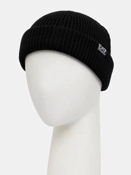 Шапка з додаванням вовни Emporio Armani чорний