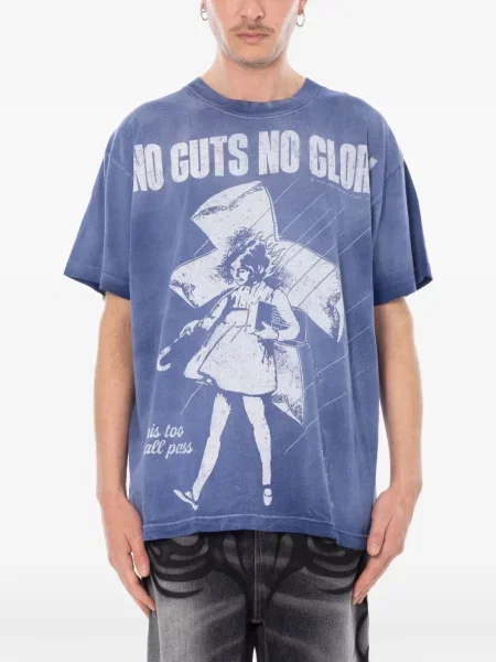 Tricou Hellstar cu imagine albastru