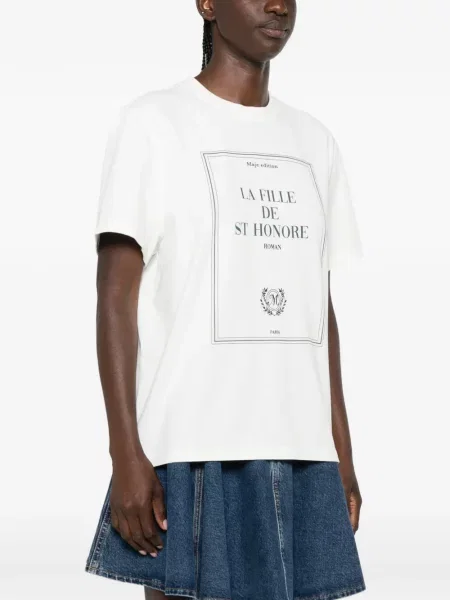 Tricou Maje cu imagine alb