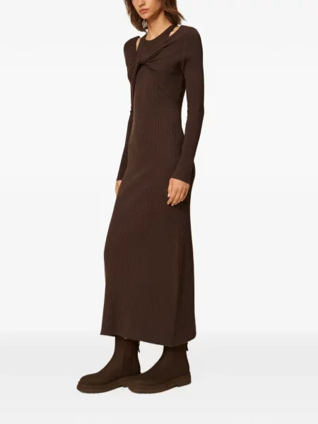 Lung rochie Twinset tricotate maro