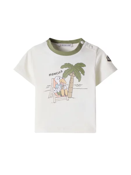 Gyerek póló Moncler Enfant fehér