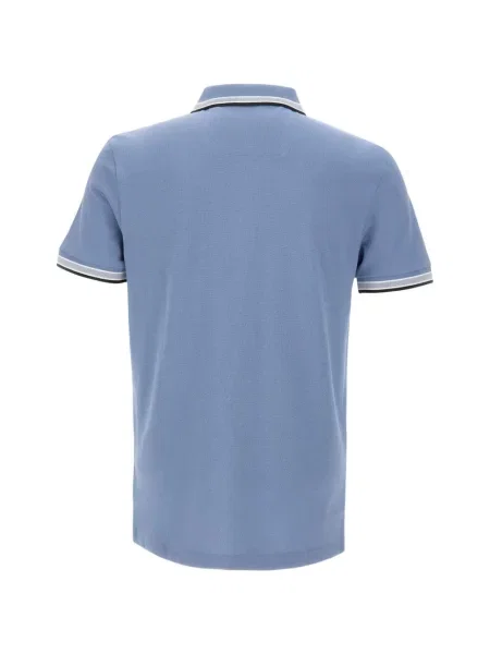 Tricou polo Boss cu dungi albastru