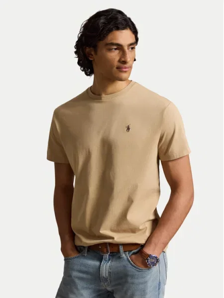 Polo Ralph Lauren Tričko kaki hnedá