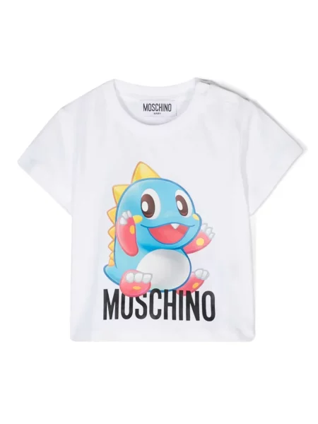 Koszulka dziecięca Moschino biała