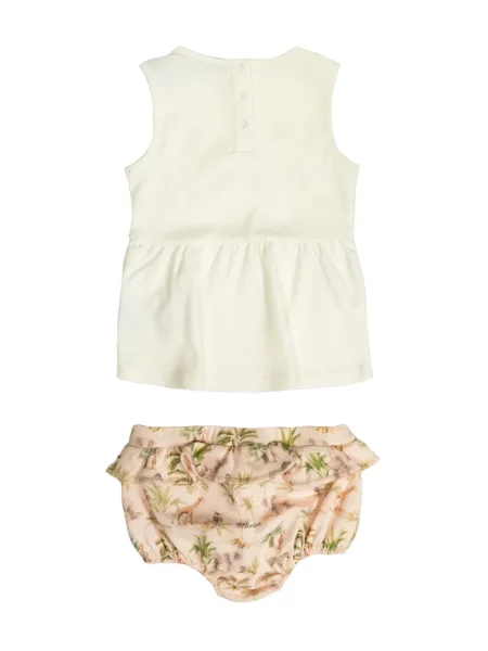 Рокля Moncler Enfant бяло