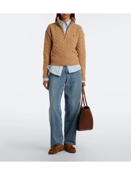 Pulover Polo Ralph Lauren de lână bej