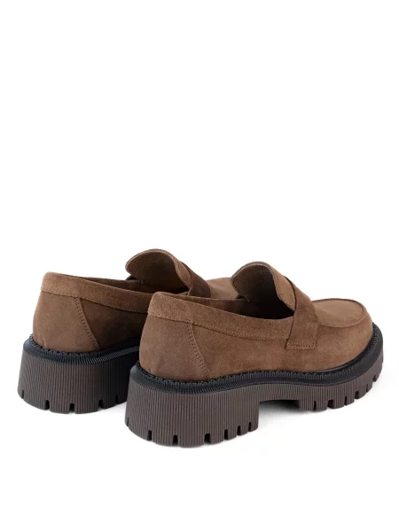 Замшевые лоферы Oldcom коричневые