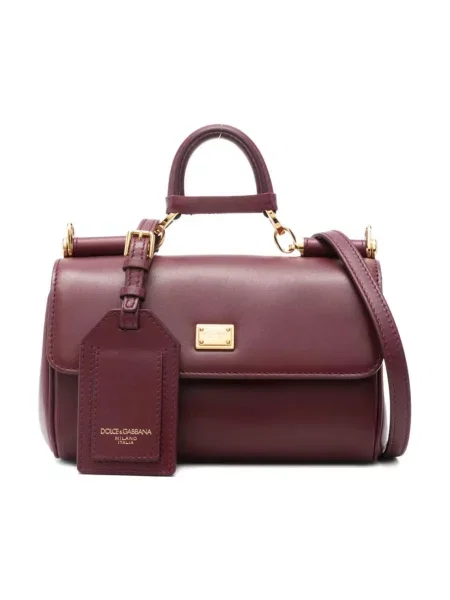 Torebka Dolce And Gabbana skórzana brązowa