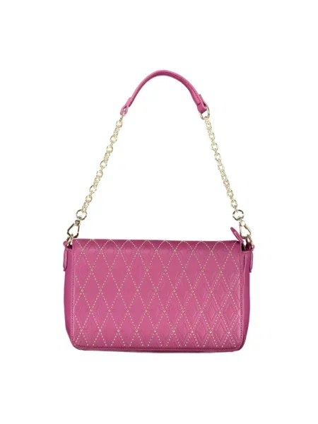 Lniana torebka na łańcuszku Valentino By Mario Valentino fioletowa