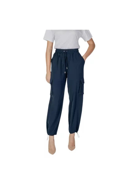 Spodnie cargo Liu Jo do biegania niebieskie