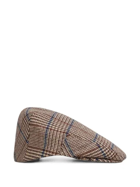 Căciulă Lock & Co. Hatters în carouri fără toc maro